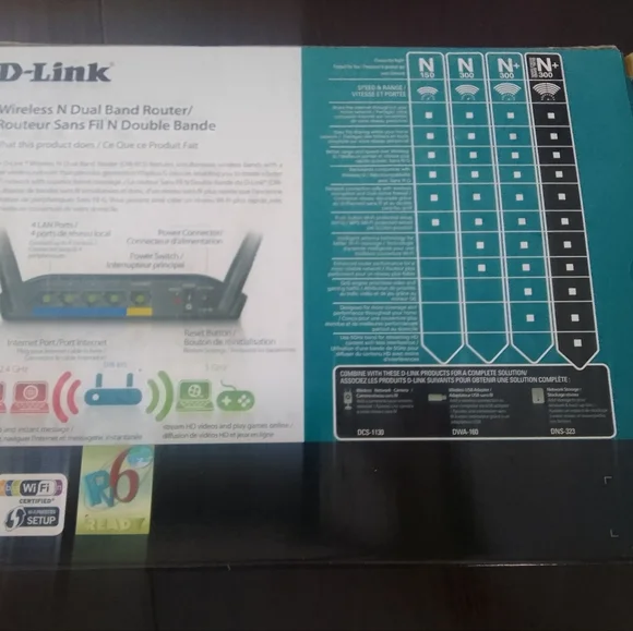D-Link Black Wireless N Dual Band Router - Picture 3 of 3